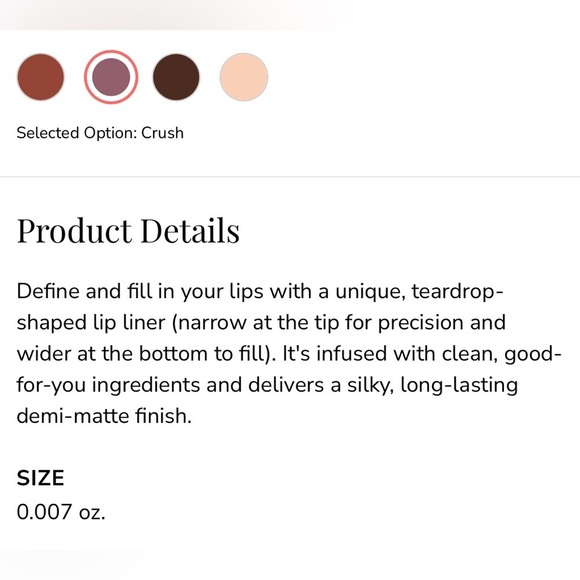 NIB Dominique Creamy Fill & Define Lip Liner in Crush - Picture 5 of 12